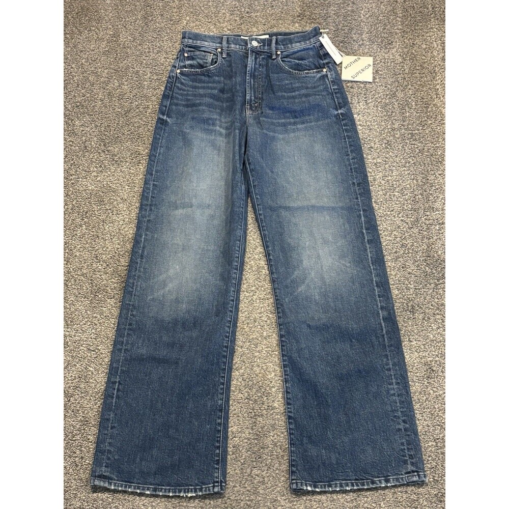 Mother Women's The Lasso Sneak Wide Leg Jeans Punk Nouveau Size 28 NWT
